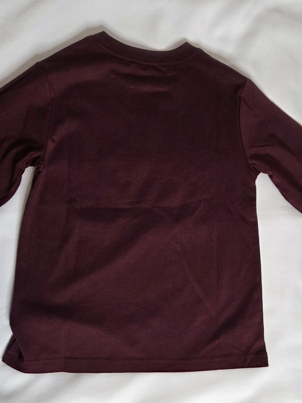 Ralph Lauren POLO Long Sleeve Tee - Burgundy with Cream Logo
